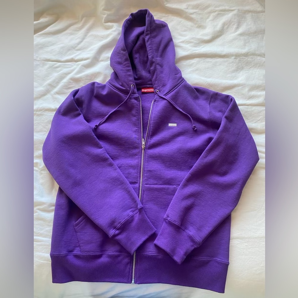 Supreme purple hoodie zip, Mens XL